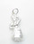 Carmen Miranda dancing sterling silver charm .925 Dancer charms detail
