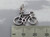 Bicycle sterling silver charm .925 Bike Bikes Cycle Racing charms size example