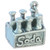 Pack of six soda bottles sterling silver charm .925 Drinks charms