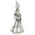 Bridesmaid sterling silver charm .925 Brides Maid Wedding charms