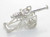 Cannon sterling silver charm .925 x 1 Weapons Canon Cannons charms image 7