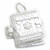 Bible opening sterling silver charm .925 x 1 with Lords Prayer.