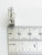 Bible opening sterling silver charm .925 with Lords Prayer. side view
