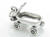 Childs cart sterling silver charm .925 x 1 Childrens Trailer charms image 6