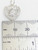I Love You sterling silver charm pendant .925 Love charms detail