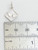 Double Heart Sterling Silver Charm .925 hearts love charms detail