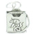 Dental Floss sterling silver charm .925 Denist Dentistry Flossing