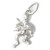 Cat playing the fiddle sterling silver charm .925 Cats Fiddles