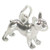 Boston Terrier dog sterling silver charm .925 x 1 Terriers Dogs charms A1