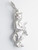 Cat playing a fiddle sterling silver charm .925 Cats charms extra view