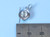 Top hat and cane sterling silver charm .925 Stage Theatre Dance Charms side view