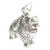 Pomeranian Dog sterling silver charm .925 x 1 Dogs charms