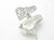 Opening Grand Piano sterling silver charm .925 Music and Pianos charms alternate view