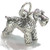 Schnauzer dog sterling silver charm .925 x 1 Schnauzers Dogs charms A1