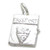 Passport opening sterling silver charm .925 Passports charms