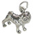 Pug Dog sterling silver charm .925 Pugs Dogs Doggy charms