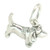 Basset hound SMALL sterling silver charm .925 Bassets Hounds Dogs charms