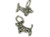 Basset hound SMALL sterling silver charm .925 Bassets Hounds Dogs charms extra view