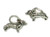 Daschund Dachshund Dog sterling silver TINY charm .925 dogs charms alternate view