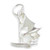 Wind Surfer sterling silver charm .925 x 1 Windsurfing charms