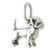 Small Chihuahua Dog sterling silver charm .925 Dogs charms