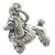 Poodle small sterling silver charm .925 Poodles Dog Dogs charms