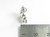 Poodle small sterling silver charm .925 x 1 Poodles Dog Dogs charms additional view