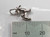 Akita Dog sterling silver small charm .925 Akitas Dogs charms side view