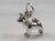 Akita Dog sterling silver small charm .925 Akitas Dogs charms alternate view