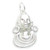 Native girl sterling silver charm .925 x 1 Places and Travel charms