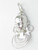 Native girl sterling silver charm .925 Places and Travel charms side view
