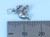 Pomeranian sterling silver Small Dog charm .925 Dogs charms side view