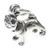 Pug Dog TINY sterling silver charm .925 x 1 Pugs Dogs charms