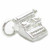 Typewriter sterling silver charm .925 x 1 Type Writer charms