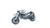 Motorbike sterling silver charm .925 Bikers Motor Bikes charms side view