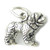 Saint Bernard Dog small sterling silver charm .925 x 1 St Bernards dogs