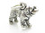 Saint Bernard Dog small sterling silver charm .925 St Bernards dogs further view