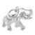Elephant sterling silver charm .925 Elephants charms G