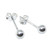 4mm SMALL sterling silver ball stud earrings .925 x 1 pair balls beads studs