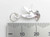 Humming bird 2D sterling silver charm .925 Hummingbird birds charms side view
