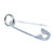 Safety Pin Small sterling silver charm .925 Safetypin Pins charms size example