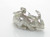 Rabbit sterling silver charm .925 Bunny Rabbits charms alternate view