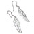 Angel Wings sterling silver drop earrings .925 pair Angels wing