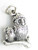 Big Owl Little Owls sterling silver charm .925 x 1 Night Owls charms additional view