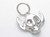Winged Skull sterling silver charm .925 x 1 Skulls with wings charms additional view