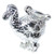 Dodo sterling silver charm .925 x 1 Extinct birds Dodos charms