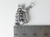 Father and Son Decorate ChristmasTree sterling silver charm .925 detail