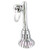 Broom sterling silver charm .925 x 1 Brooms Brush Broomstick charms