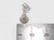 Broom sterling silver charm .925 Brooms Brush Broomstick charms side view