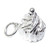 Cup Cake Muffin sterling silver charm .925 Fairy cakes charms